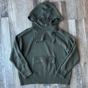 Alp N Rock Green convertible Sweater with Hood